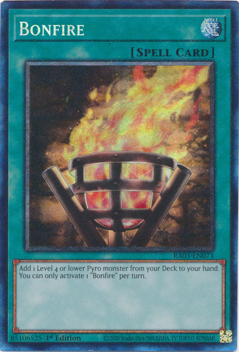 Bonfire (PCR) - RA03-EN073 - Prismatic Collector's Rare - 1st Edition