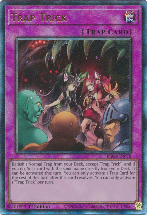 Trap Trick (PUR) - RA03-EN078 - Prismatic Ultimate Rare - 1st Edition