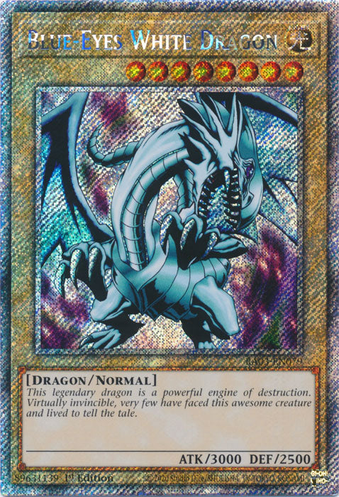 Blue-Eyes White Dragon (Platinum Secret Rare) - RA03-EN079 - Platinum Secret Rare - 1st Edition