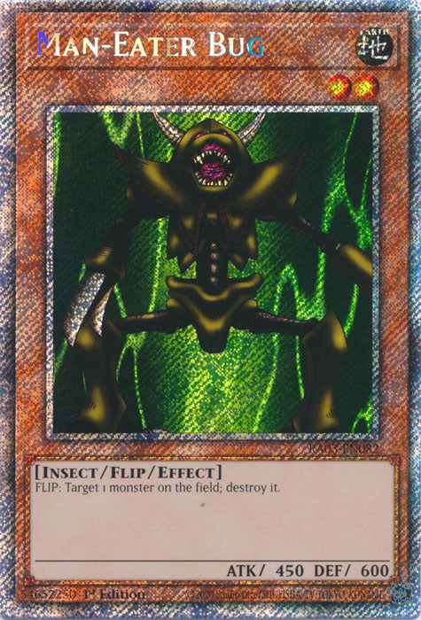 Man-Eater Bug (Platinum Secret Rare) - RA03-EN082 - Platinum Secret Rare - 1st Edition