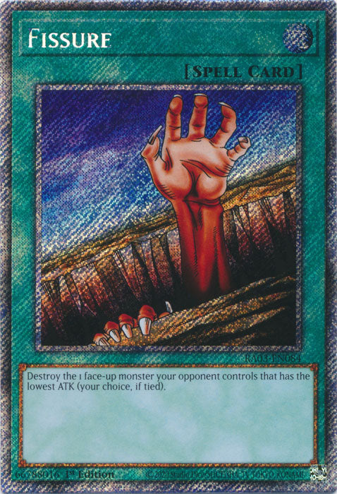 Fissure (Platinum Secret Rare) - RA03-EN084 - Platinum Secret Rare - 1st Edition