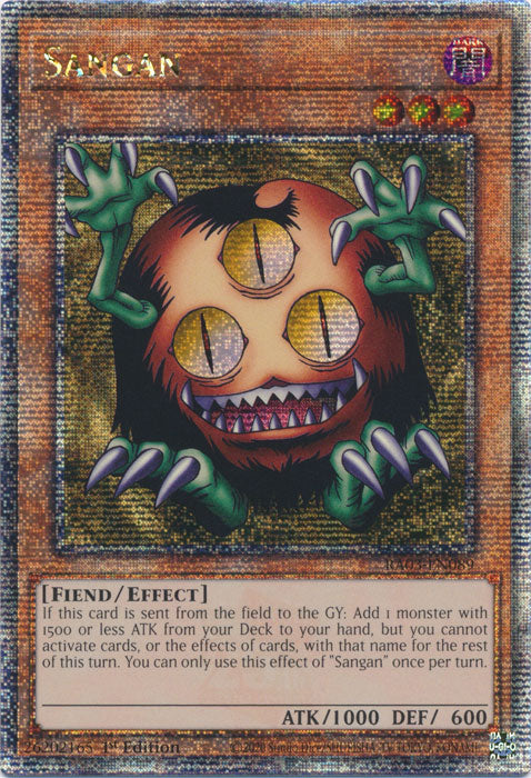 Sangan - RA03-EN089 - Quarter Century Secret Rare - 1st Edition