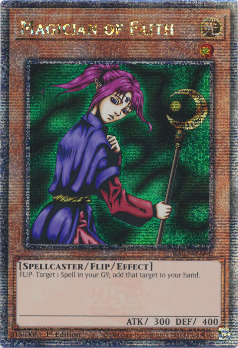 Magician of Faith - RA03-EN090 - Quarter Century Secret Rare - 1st Edition