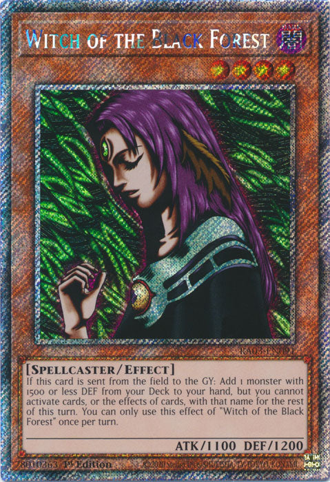 Witch of the Black Forest (Platinum Secret Rare) - RA03-EN091 - Platinum Secret Rare - 1st Edition