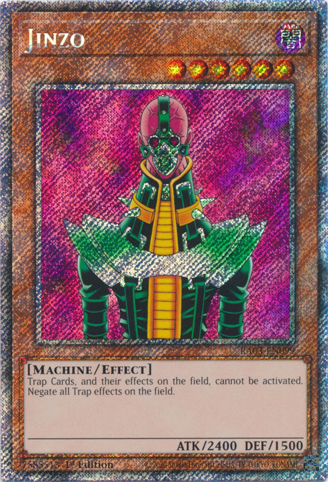 Jinzo (Platinum Secret Rare) - RA03-EN099 - Platinum Secret Rare - 1st Edition