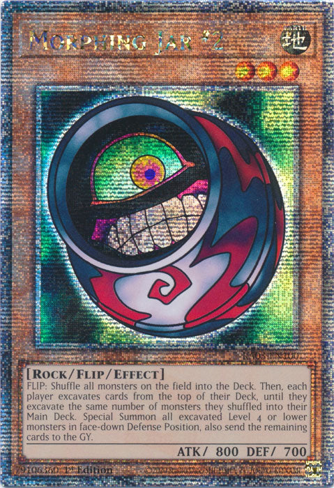 Morphing Jar #2 - RA03-EN100 - Quarter Century Secret Rare - 1st Edition