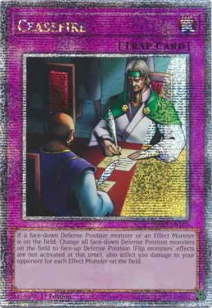 Ceasefire - RA03-EN105 - Quarter Century Secret Rare - 1st Edition