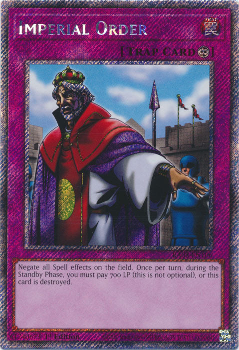 Imperial Order (Platinum Secret Rare) - RA03-EN106 - Platinum Secret Rare - 1st Edition
