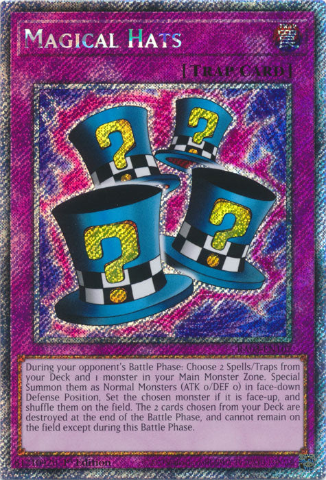 Magical Hats (Platinum Secret Rare) - RA03-EN107 - Platinum Secret Rare - 1st Edition