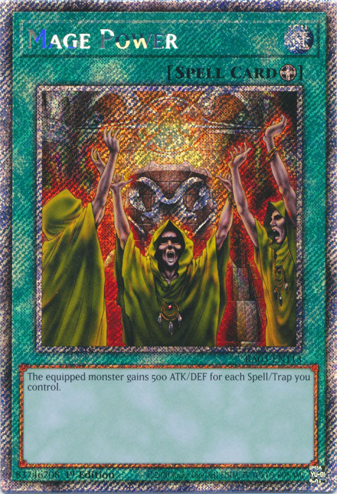 Mage Power (Platinum Secret Rare) - RA03-EN113 - Platinum Secret Rare - 1st Edition