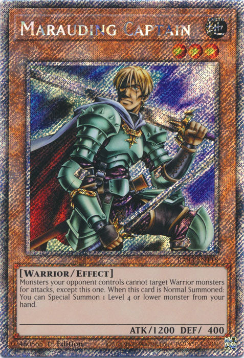 Marauding Captain (Platinum Secret Rare) - RA03-EN118 - Platinum Secret Rare - 1st Edition