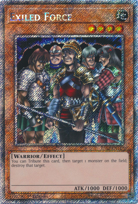 Exiled Force (Platinum Secret Rare) - RA03-EN119 - Platinum Secret Rare - 1st Edition