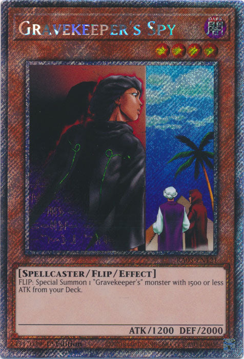 Gravekeeper's Spy (Platinum Secret Rare) - RA03-EN121 - Platinum Secret Rare - 1st Edition