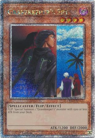Gravekeeper's Spy - RA03-EN121 - Quarter Century Secret Rare - 1st Edition