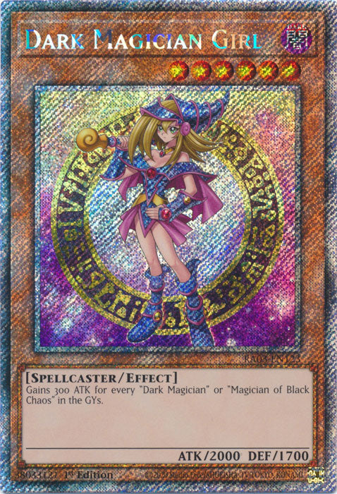 Dark Magician Girl (Alternate Art B) (Platinum Secret Rare) - RA03-EN123 - Platinum Secret Rare - 1st Edition