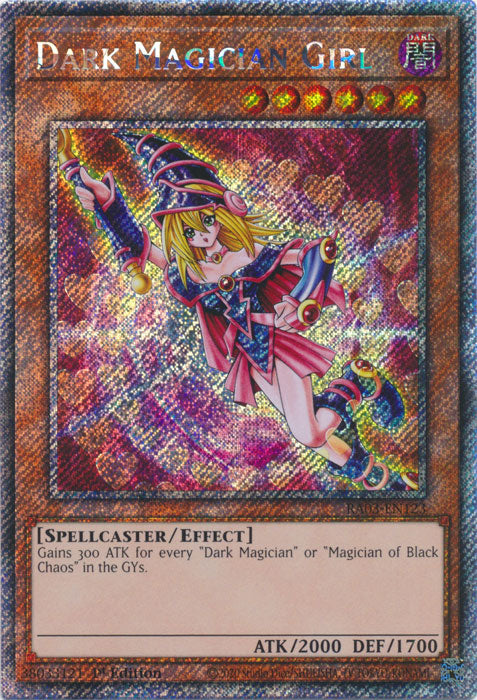 Dark Magician Girl (Alternate Art C) (Platinum Secret Rare) - RA03-EN123 - Platinum Secret Rare - 1st Edition