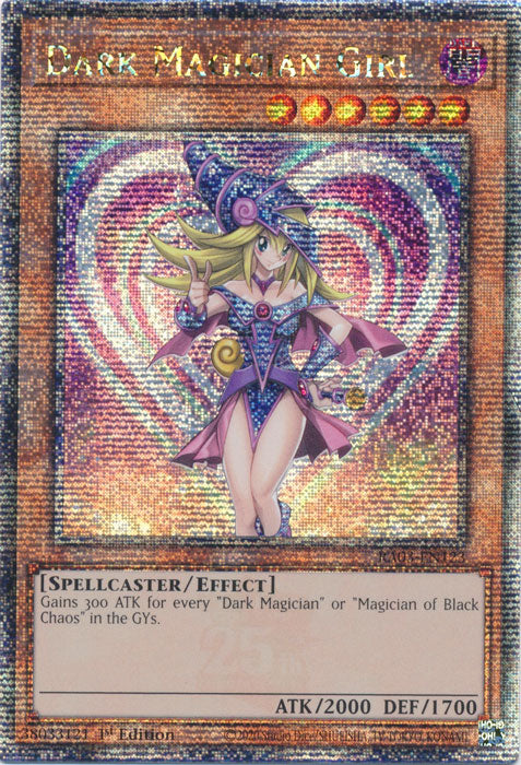 Dark Magician Girl (Alternate Art A) - RA03-EN123 - Quarter Century Secret Rare - 1st Edition