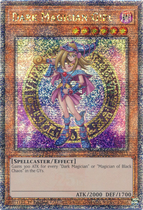 Dark Magician Girl (Alternate Art B) - RA03-EN123 - Quarter Century Secret Rare - 1st Edition