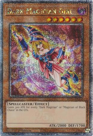 Dark Magician Girl (Alternate Art C) - RA03-EN123 - Quarter Century Secret Rare - 1st Edition
