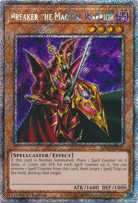 Breaker the Magical Warrior (Platinum Secret Rare) - RA03-EN125 - Platinum Secret Rare - 1st Edition