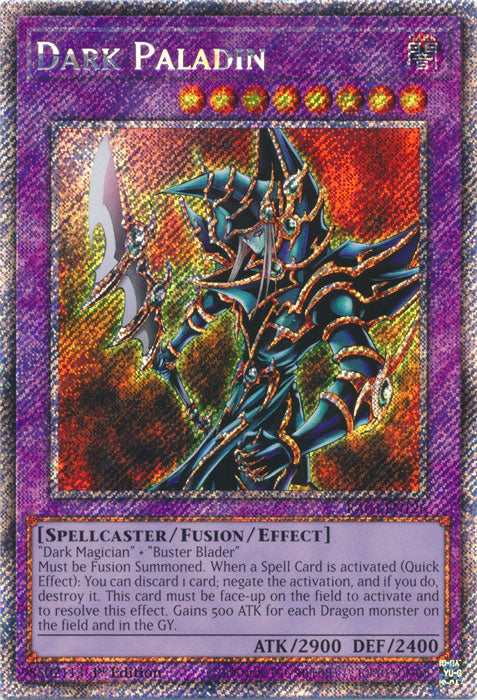 Dark Paladin (Platinum Secret Rare) - RA03-EN126 - Platinum Secret Rare - 1st Edition