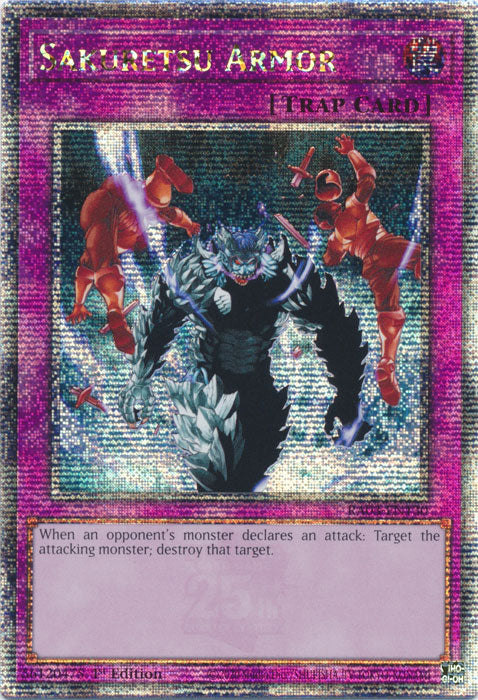 Sakuretsu Armor - RA03-EN130 - Quarter Century Secret Rare - 1st Edition
