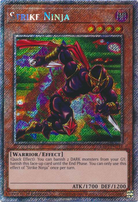 Strike Ninja (Platinum Secret Rare) - RA03-EN131 - Platinum Secret Rare - 1st Edition