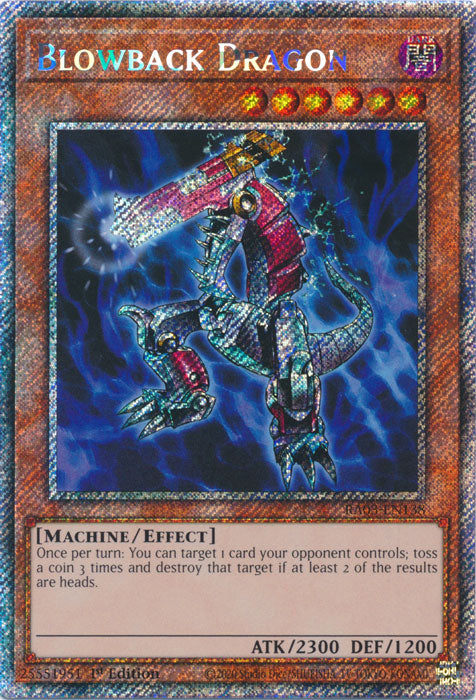 Blowback Dragon (Platinum Secret Rare) - RA03-EN138 - Platinum Secret Rare - 1st Edition