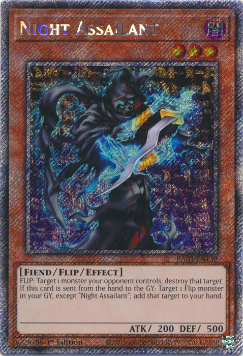 Night Assailant (Platinum Secret Rare) - RA03-EN139 - Platinum Secret Rare - 1st Edition