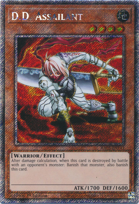 D.D. Assailant (Platinum Secret Rare) - RA03-EN141 - Platinum Secret Rare - 1st Edition