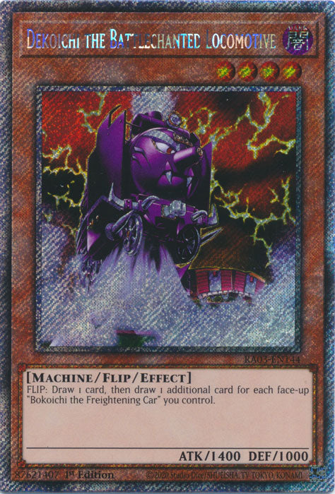 Dekoichi the Battlechanted Locomotive (Platinum Secret Rare) - RA03-EN144 - Platinum Secret Rare - 1st Edition
