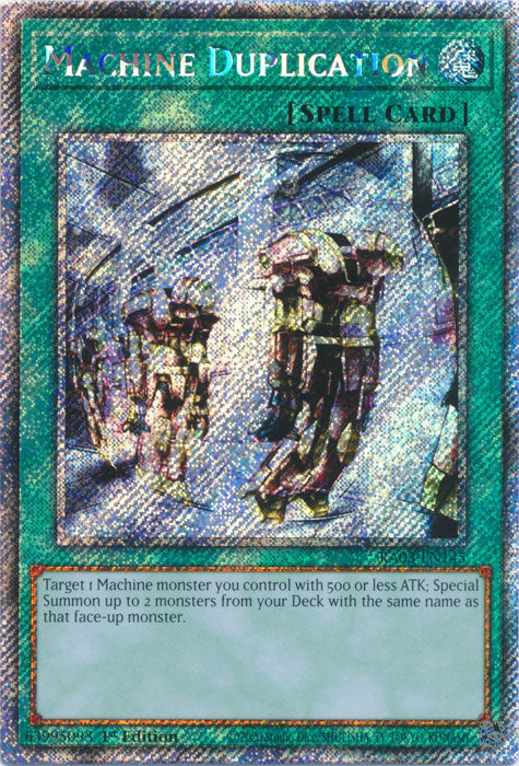 Machine Duplication (Platinum Secret Rare) - RA03-EN145 - Platinum Secret Rare - 1st Edition