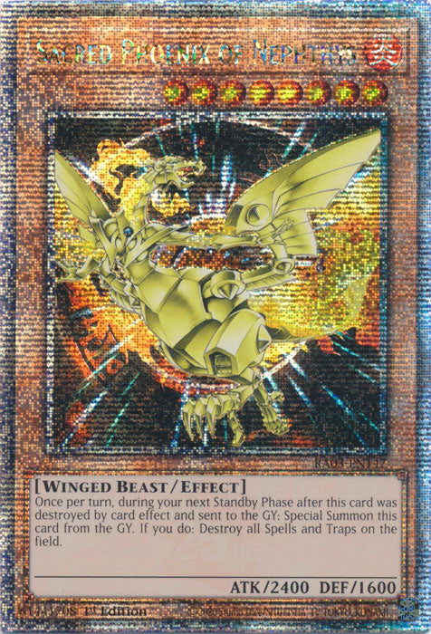 Sacred Phoenix of Nephthys - RA03-EN147 - Quarter Century Secret Rare - 1st Edition