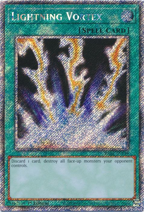 Lightning Vortex (Platinum Secret Rare) - RA03-EN148 - Platinum Secret Rare - 1st Edition