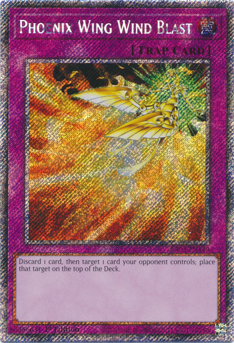 Phoenix Wing Wind Blast (Platinum Secret Rare) - RA03-EN149 - Platinum Secret Rare - 1st Edition