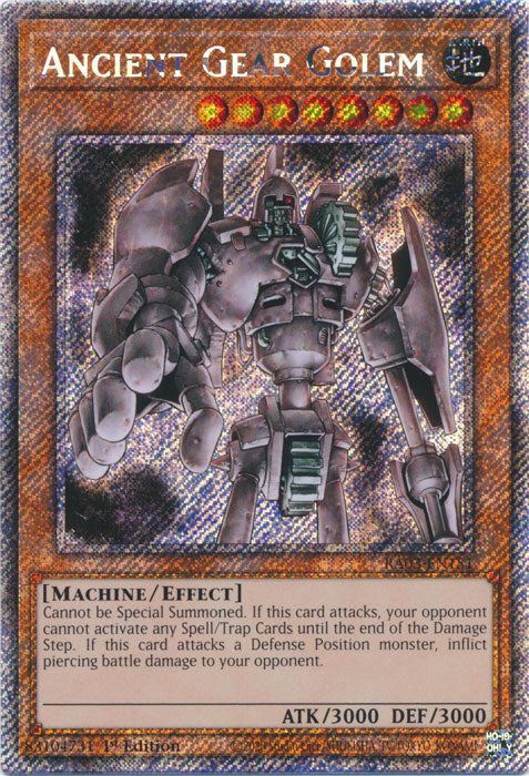 Ancient Gear Golem (Platinum Secret Rare) - RA03-EN151 - Platinum Secret Rare - 1st Edition