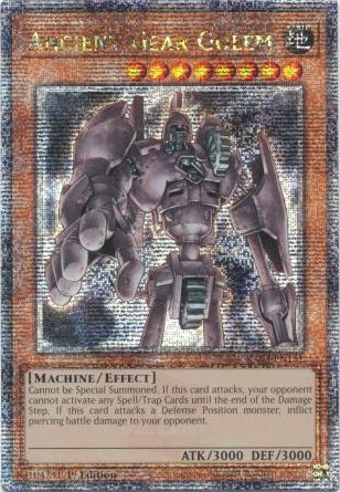 Ancient Gear Golem - RA03-EN151 - Quarter Century Secret Rare - 1st Edition