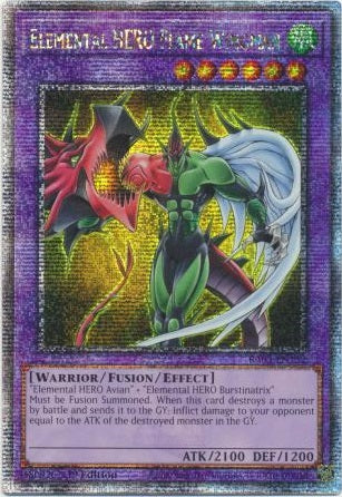 Elemental HERO Flame Wingman - RA03-EN152 - Quarter Century Secret Rare - 1st Edition
