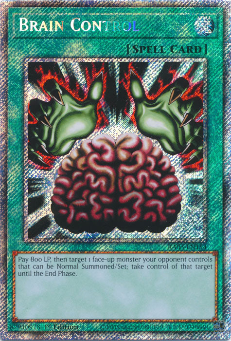 Brain Control (Platinum Secret Rare) - RA03-EN154 - Platinum Secret Rare - 1st Edition