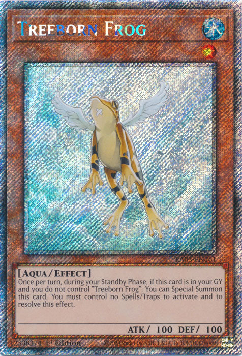 Treeborn Frog (Platinum Secret Rare) - RA03-EN161 - Platinum Secret Rare - 1st Edition