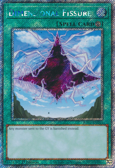 Dimensional Fissure (Platinum Secret Rare) - RA03-EN163 - Platinum Secret Rare - 1st Edition