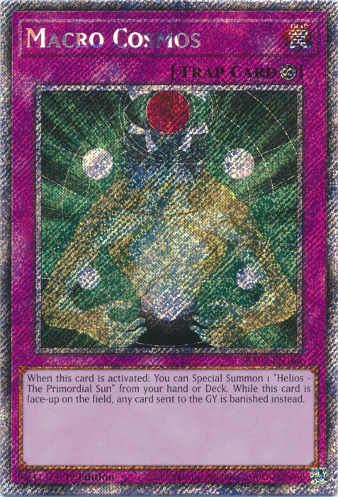 Macro Cosmos (Platinum Secret Rare) - RA03-EN164 - Platinum Secret Rare - 1st Edition