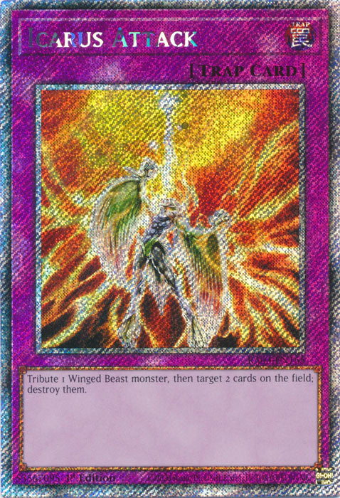 Icarus Attack (Platinum Secret Rare) - RA03-EN165 - Platinum Secret Rare - 1st Edition