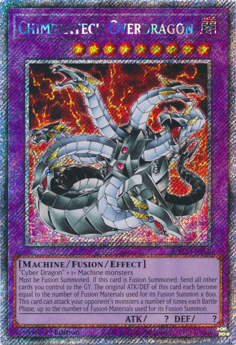 Chimeratech Overdragon (Platinum Secret Rare) - RA03-EN166 - Platinum Secret Rare - 1st Edition