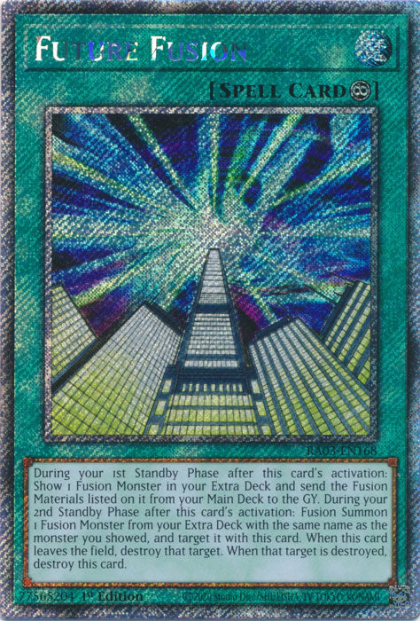 Future Fusion (Platinum Secret Rare) - RA03-EN168 - Platinum Secret Rare - 1st Edition