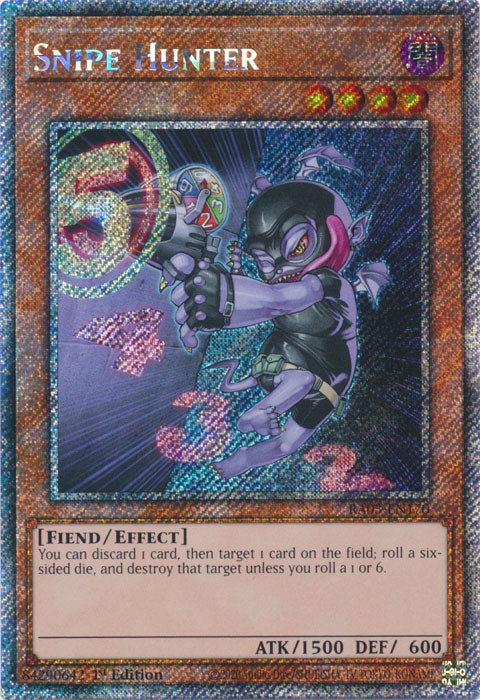 Snipe Hunter (Platinum Secret Rare) - RA03-EN170 - Platinum Secret Rare - 1st Edition
