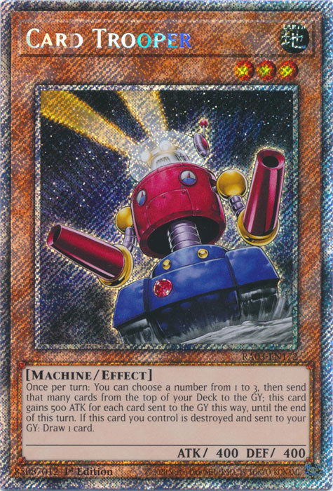 Card Trooper (Platinum Secret Rare) - RA03-EN172 - Platinum Secret Rare - 1st Edition