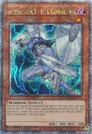 Destiny HERO - Disk Commander - RA03-EN176 - Quarter Century Secret Rare - 1st Edition