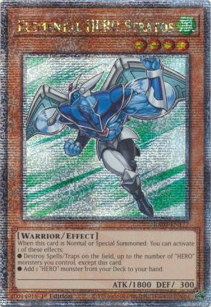 Elemental HERO Stratos - RA03-EN177 - Quarter Century Secret Rare - 1st Edition