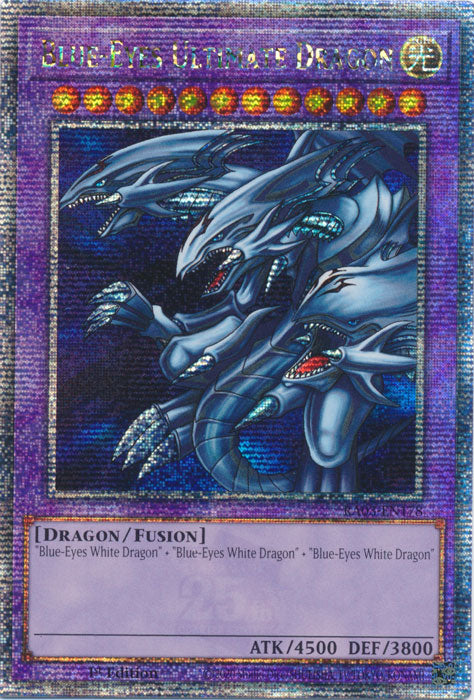 Blue-Eyes Ultimate Dragon - RA03-EN178 - Quarter Century Secret Rare - 1st Edition